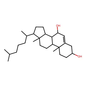 7β-羟基胆固醇 structure
