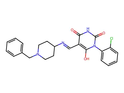 2-nitro-6-{[(1-phenyl-1H-benzimidazol-5-yl)imino]methyl}phenol structure