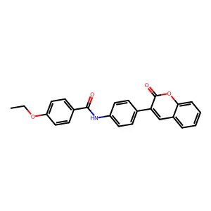 4-ethoxy-N-[4-(2-oxo-2H-chromen-3-yl)phenyl]benzamide structure