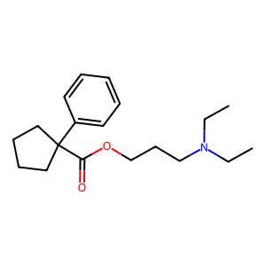 3-(Diethylamino)propyl 1-phenylcyclopentane-1-carboxylate structure