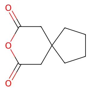 环戊烷-1,1-二乙酸酐 structure