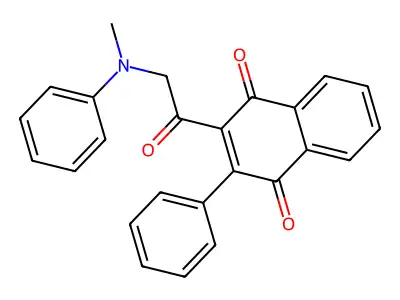 1,4-Naphthalenedione, 2-[(methylphenylamino)acetyl]-3-phenyl- structure