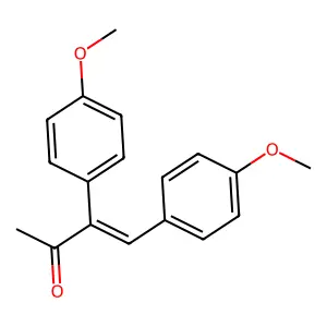 3,4-Bis(4-methoxyphenyl)but-3-en-2-one structure