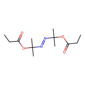 1,1'-Azobis(1-methylethyl) dipropionate structure