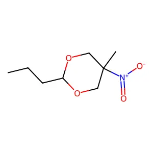 5-Methyl-5-nitro-2-propyl-1,3-dioxane structure