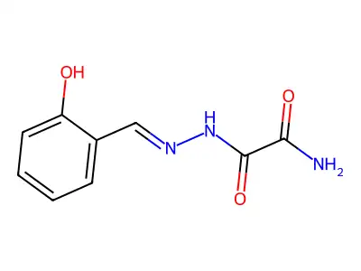 2-Amino-2-oxoacetic acid 2-[(2-hydroxyphenyl)methylene]hydrazide structure