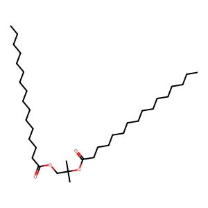 Hexadecanoic acid, 1,1-dimethyl-1,2-ethanediyl ester structure