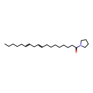 Pyrrolidine, 1-(1-oxo-9,12-octadecadienyl)- structure