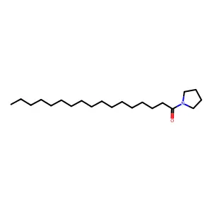 Pyrrolidine, 1-(1-oxoheptadecyl)- structure