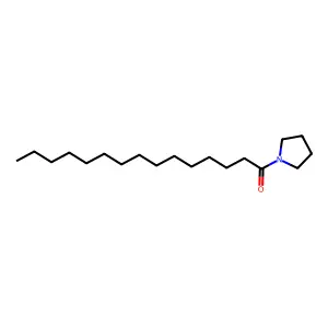 Pyrrolidine, 1-(1-oxopentadecyl)- structure
