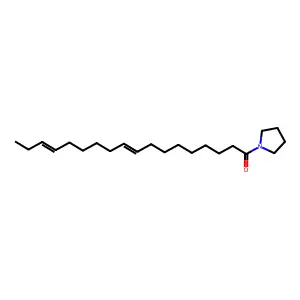 N-octadec-9,15-dienoylpyrrolidine structure