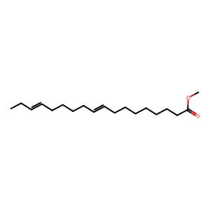 9,15-Octadecadienoic acid methyl ester structure