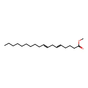 5,8-Octadecadienoic acid, methyl ester structure