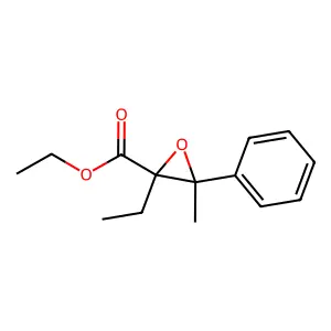 2-Oxiranecarboxylic acid, 2-ethyl-3-methyl-3-phenyl-, ethyl ester structure