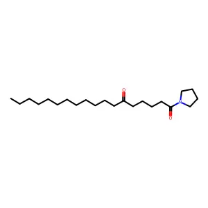 Pyrrolidine, 1-(1,6-dioxooctadecyl)- structure