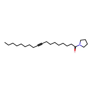 1-(9-Octadecynoyl)pyrrolidine structure