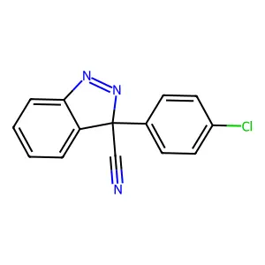 3-(4-Chlorophenyl)-3H-indazole-3-carbonitrile structure