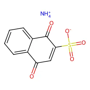 2-Naphthalenesulfonic acid, 1,4-dihydro-1,4-dioxo-, ammonium salt (1:1) structure