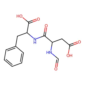N-(N-Formyl-L-alpha-aspartyl)-3-phenyl-L-alanine structure