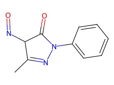 5-Methyl-2-phenyl-2H-pyrazole-3,4-dione 4-oxime structure