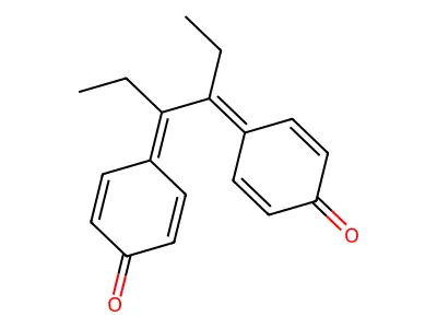 4,4'-(1,2-Diethyl-1,2-ethanediylidene)bis(2,5-cyclohexadien-1-one) structure