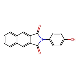 2-(4-Hydroxyphenyl)benzo[f]isoindole-1,3-dione structure