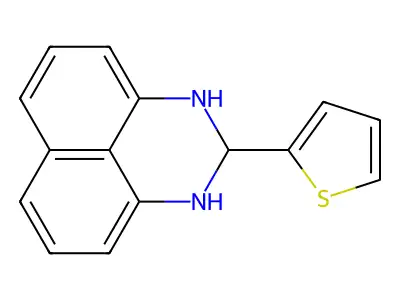 2-Thiophen-2-yl-2,3-dihydro-1H-perimidine structure
