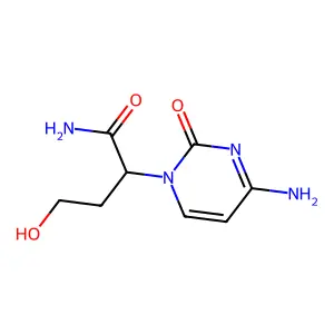 2-(4-Amino-2-oxopyrimidin-1-yl)-4-hydroxybutanamide structure