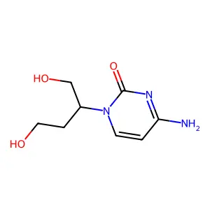 4-Amino-1-(3-hydroxy-1-(hydroxymethyl)propyl)-2(1H)-pyrimidinone structure