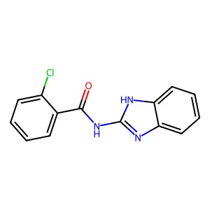 N-(1H-1,3-benzodiazol-2-yl)-2-chlorobenzamide structure