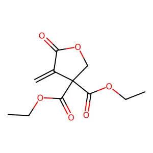 Diethyl 4-methylidene-5-oxooxolane-3,3-dicarboxylate structure