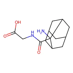 2-[(2-Aminoadamantane-2-carbonyl)amino]acetic acid structure
