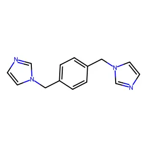 1,4-二(1-咪唑基甲基)苯 structure