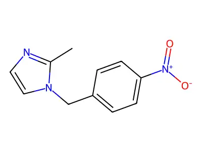 2-Methyl-1-(4-nitrobenzyl)-1H-imidazole structure