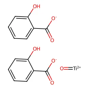 Titanyl o-hydroxybenzoate structure