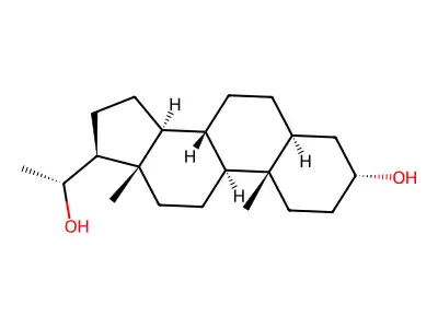 别孕烷二醇 structure