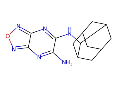5-N-(2-adamantyl)-[1,2,5]oxadiazolo[3,4-b]pyrazine-5,6-diamine structure