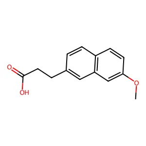 3-(7-Methoxynaphthalen-2-yl)propanoic acid structure