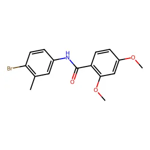 N-(4-bromo-3-methylphenyl)-2,4-dimethoxybenzamide structure