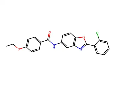 N-[2-(2-Chlorophenyl)benzooxazol-5-YL]-4-ethoxy-benzamide structure