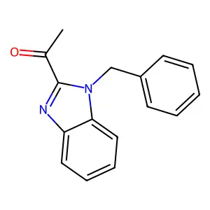 1-(1-benzyl-1H-1,3-benzimidazol-2-yl)-1-ethanone structure