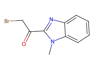 2-bromo-1-(1-methyl-1H-benzimidazol-2-yl)-1-ethanone structure