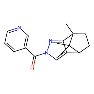 7,8,8-trimethyl-2-nicotinoyl-4,5,6,7-tetrahydro-2H-4,7-metha structure