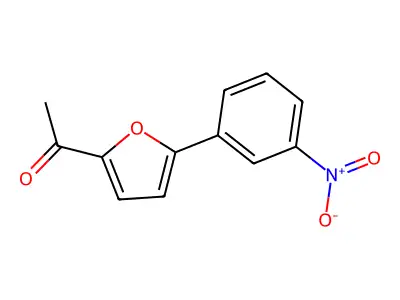 1-(5-(3-Nitrophenyl)furan-2-yl)ethanone structure