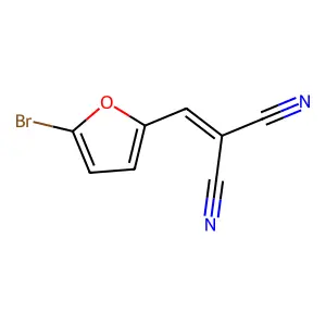 Propanedinitrile, [(5-bromo-2-furanyl)methylene]- structure