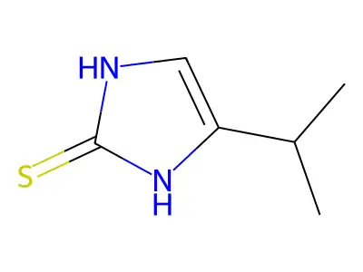 Isopropylimidazole-2-thione structure
