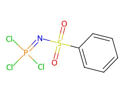 N-(trichloro-lambda5-phosphanylidene)benzenesulfonamide structure