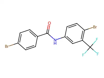 4-bromo-N-[4-bromo-3-(trifluoromethyl)phenyl]benzamide structure