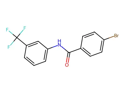 4-溴-N-[3-(三氟甲基)苯基]苯甲酰胺 structure