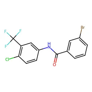 3-bromo-N-[4-chloro-3-(trifluoromethyl)phenyl]benzamide structure